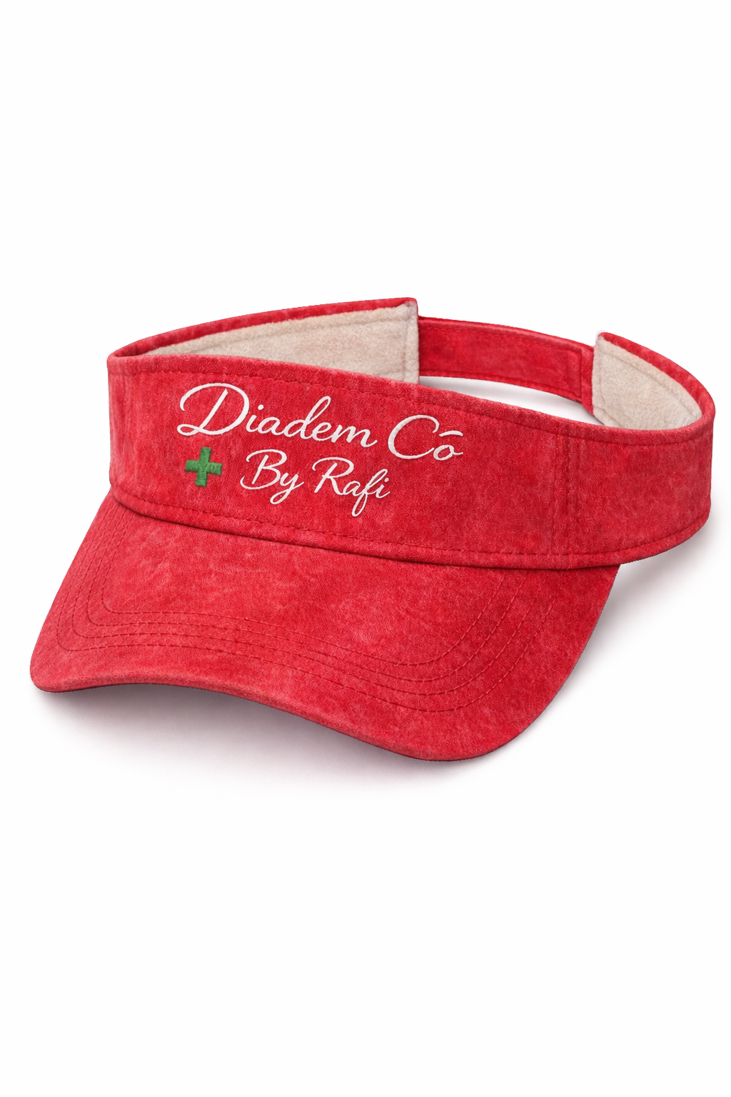 Embroidered Diadem Co By Rafi sun visor in fleece and color kind