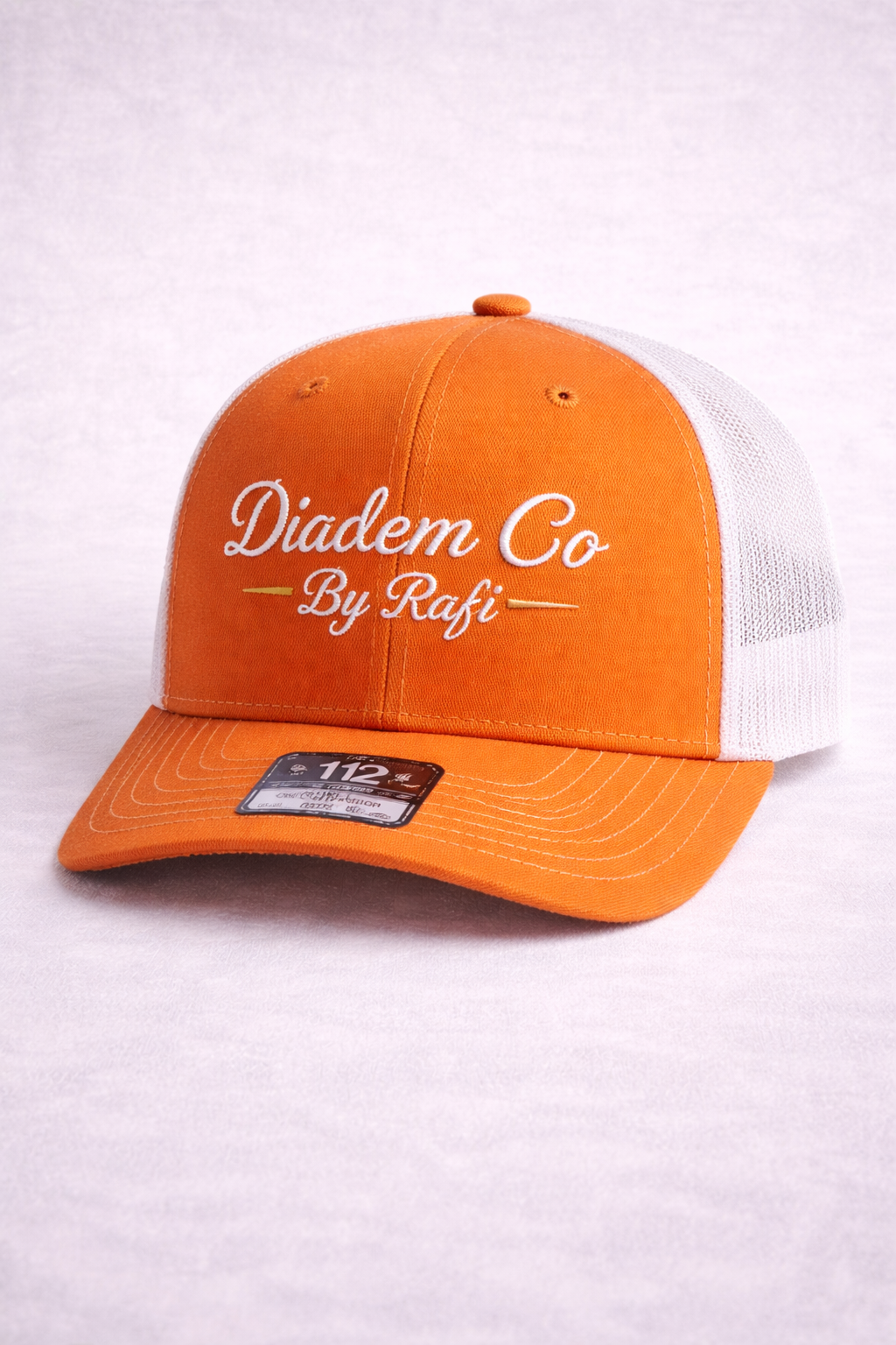 Snapback Trucker Cap | Richardson 112 with Diadem Co By Rafi embroidery pattern
