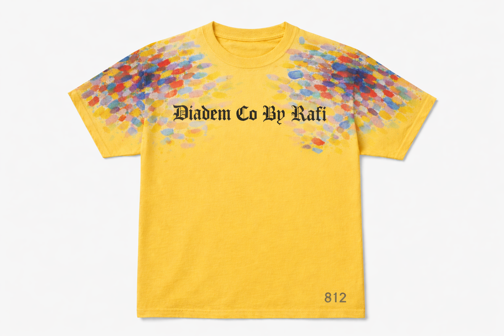 High yellow Multi color men top Diadem Co By Rafi summer wear. Also in black and red letters. 812 numerology numbers meaningUnisex Garment-Dyed Heavyweight T-Shirt | Comfort Colors 1717