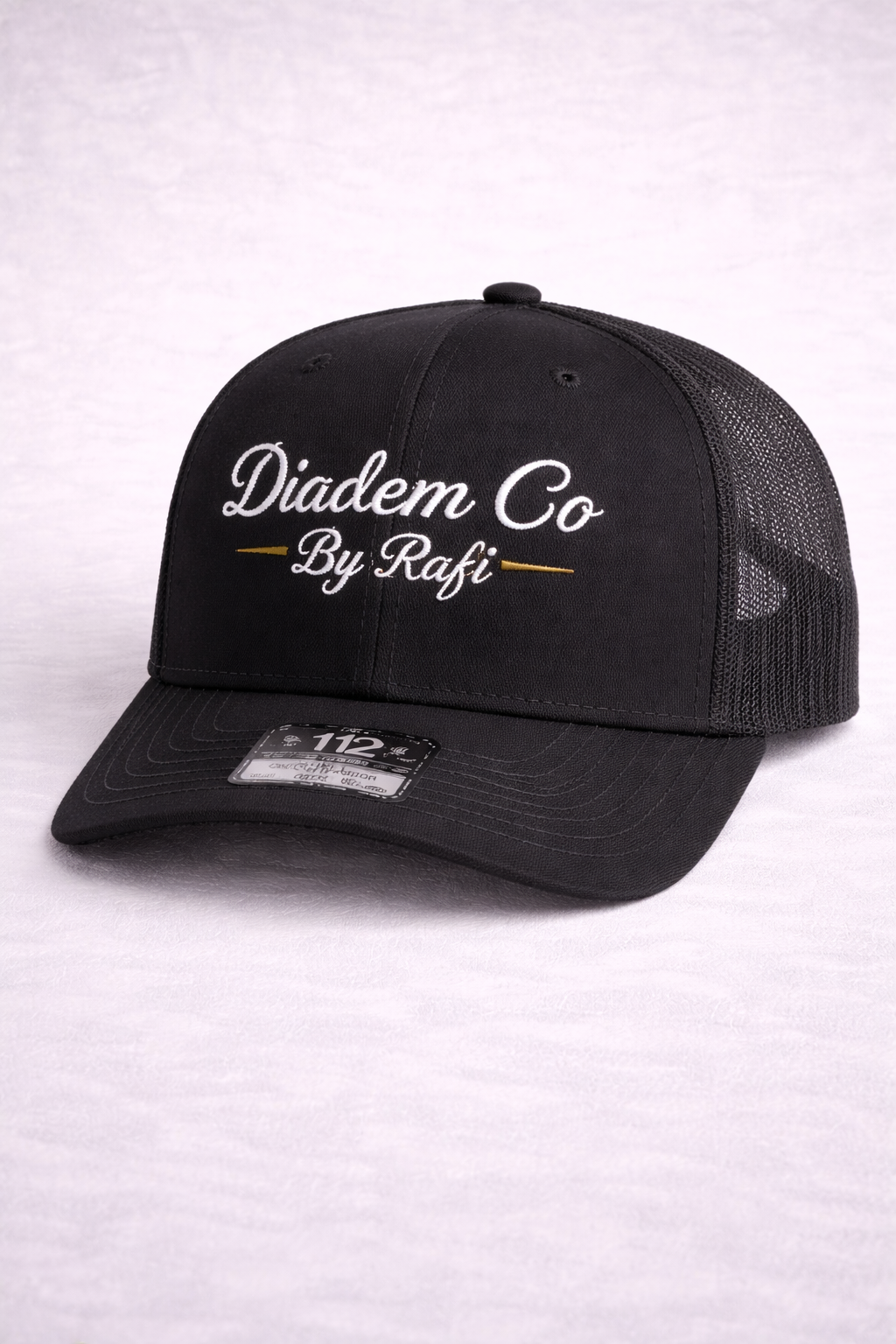 Snapback Trucker Cap | Richardson 112 with Diadem Co By Rafi embroidery pattern