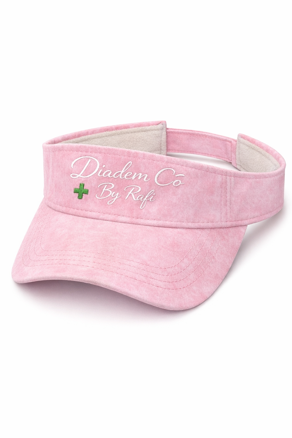 Embroidered Diadem Co By Rafi sun visor in fleece and color kind