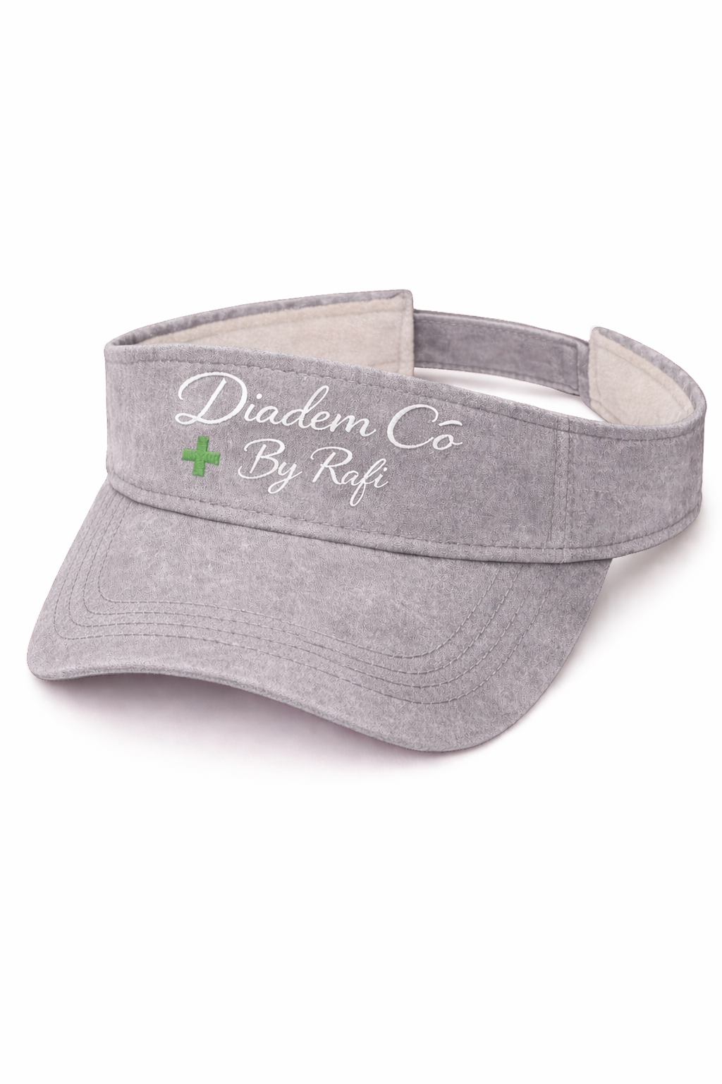 Embroidered Diadem Co By Rafi sun visor in fleece and color kind